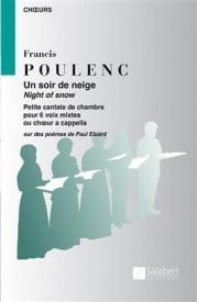 Poulenc: Un Soir de Neige SATB published by Salabert